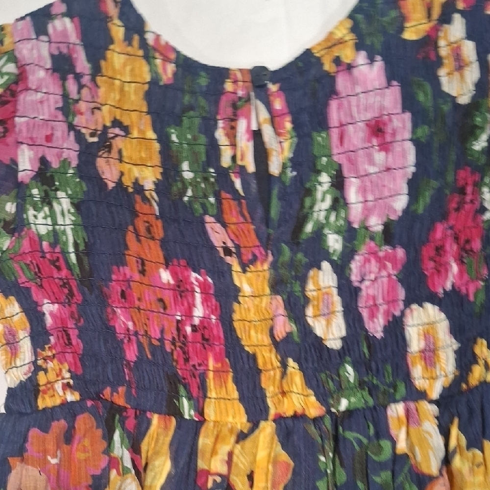 Isobella & Chloe Pink and Purple Puff Sleeve Sundress Size 6 - Picture 9 of 12